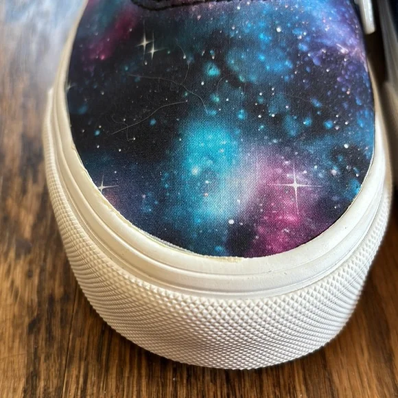Vans Black and Purple Cosmic Sneakers - Picture 2 of 6